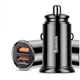 Автомобільний зарядний пристрій Baseus QC3.0 Circular 30 W Black (BS-C16Q1) - зображення 1