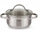Кастрюля Fissman Luminosa 18х8.5см/2.1л с индукционным дном и стеклянной крышкой (SS-5332.18) - изображение 1