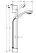 Душовий гарнітур Hansgrohe Crometta 85 27728000 - зображення 2