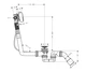 Сифон для ванни HANSGROHE Exafill S 58113000 - зображення 2
