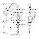 Змішувач для кухні Hansgrohe Logis 260 1jet, хром (71835000) - изображение 2