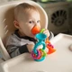 Прорезыватель погремушка Fat Brain Toys силиконовый 15х5 см оранжевый (701158) - изображение 5