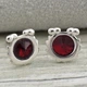 Сережки Xuping з кристалами Swarovski 83120 розмір 7х7 мм колір топаз позолота Біле Золото - зображення 4