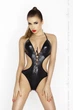 Боди монокини под латекс JEAN BODY black XXL/XXXL Passion (00-00008840) - изображение 1