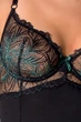 Корсет с пажами Passion FLORIS CORSET black S/M - изображение 3