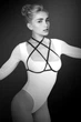 Еластична портупея на груди Bijoux Pour Toi LOLA Чорна S/M/L - зображення 1