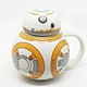 Керамічна чашка Star Wars робот BB-8 Біло-жовтогаряча - зображення 2