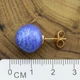 Серьги Xuping 29157 размер 13х13 мм вес 3.3 г светло синий эмаль позолота 18К - изображение 2