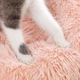 Лежак-пуфік Taotaopets 552201 S Pink для котів собак круглий лежанка - зображення 3