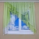 Кухонная занавеска TG Home №420 салатовая 300*160 - изображение 1