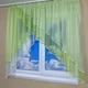 Кухонная занавеска TG Home №420 салатовая 300*160 - изображение 4