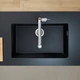 Кухонна мийка Hansgrohe S51 S510-U660 під стільницю 710х450, graphiteblack (43432170) - изображение 5