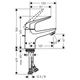 Смеситель для раковины HANSGROHE HG Novus 70 71020000 - изображение 3