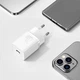 Сетевое зарядное устройство Baseus Super Silicone PD Charger 20W (1Type-C) White (CCSUP-B02) - изображение 9