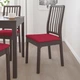 Стілець IKEA EKEDALEN темно-коричневий / Orrsta червоний (093.180.80) - зображення 2