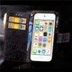 Чохол Clover для iPhone 5 / 5s / SE Книжка шкіра PU чорний Без бренду - зображення 1