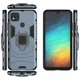 Чехол Fiji Ring для Xiaomi Redmi 9C бронированный бампер с кольцом темно-синий - изображение 3