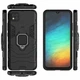 Чехол Fiji Ring для Xiaomi Redmi 9C бронированный бампер с кольцом черный - изображение 3