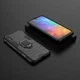 Чехол Fiji Ring для Xiaomi Redmi 9A бронированный бампер с кольцом черный - изображение 4