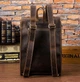 Рюкзак кожаный дорожный Vintage 14796 Коричневый - изображение 6