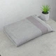 Махровий рушник з бахромою GM Textile 50х90см Люкс якості 450г/м2 (Сірий) - зображення 1