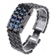 Годинник-браслет Led Watch Iron Samurai Айрон Самурай чорний з синіми світлодіодами (IBW012BZ) - зображення 1