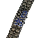Годинник-браслет Led Watch Iron Samurai Айрон Самурай чорний з синіми світлодіодами (IBW012BZ) - зображення 3