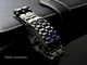 Годинник-браслет Led Watch Iron Samurai Айрон Самурай чорний з синіми світлодіодами (IBW012BZ) - зображення 6