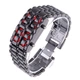 Годинник-браслет Led Watch Iron Samurai Айрон Самурай чорний з червоними світлодіодами (IBW012BR) - зображення 1
