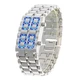 Годинник-браслет Led Watch Iron Samurai Айрон Самурай сріблястий з синіми світлодіодами (IBW012SZ) - зображення 1