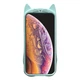 Чехол силиконовый для iPhone XS Max бирюзовый кот с функцией антистресс Pop it Без бренда - изображение 2