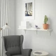 Полиця навісна IKEA BERGSHULT БЕРГСХУЛЬТ / RAMSHULT РАМСХУЛЬТ, білий, 120х30 см, 992.906.23 - изображение 2
