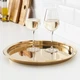 Поднос IKEA ГЛАТТИС желтая медь, 38 см 703.501.13 - изображение 2
