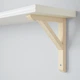 Полиця навісна IKEA BERGSHULT / SANDSHULT, білий, осика, 80х20 см, 293.260.41 - изображение 3