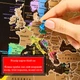 Скретч карта мира в раме Black Wood Черная с золотом Mymap 45x65cm - изображение 4