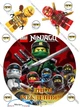 Сахарна їстівна картинка Ніндзяго, лего, Ninjago вис. 8,5 см Ø19 см для сина на торт і топпери (SNP - 00531) - изображение 2