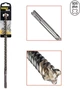 Бур DeWalt "SDS-Plus, XLR" 4 кромки 6x260x200 мм (DT8915) - изображение 1