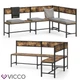 Кутова лавка в стилі лофт, Vicco Fyrk - зображення 8