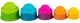 Пирамидка тактильная Чашки Fat Brain Toys dimpl stack (F293ML) (811802026798) - изображение 2