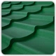 Металочерепица Suntile ral 6005 0.45 мм Зеленая матовая - изображение 1
