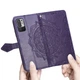 Шкіряний чохол-книжка Epik Art Case з візитницею на Xiaomi Redmi Note 10 5G / Poco M3 Pro Фіолетовий - зображення 5