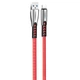 Дата кабель USB 2.0 AM to Lightning 1.0m zinc alloy red ColorWay (CW-CBUL010-RD) - изображение 2