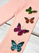 Лосины Timi kids с 3D рисунком Butterfly персиковые 80 см - изображение 2