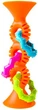 Прорезыватель-погремушка на присосках Fat Brain Toys pipSquigz Loops оранжевый (F165ML) (811802021922) - изображение 2
