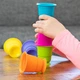 Игрушка тактильная Мягкие чашки Fat Brain Toys Suction Kupz 6 шт. (F183ML) (811802023056) - изображение 4
