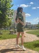 Женский трикотажный костюм Poliit 7188 хаки 38 - изображение 6