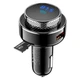 Автомобильный FM-трансмиттер (FM-модулятор) HOCO DGC16 Bluetooth MP3 MicroSD c функцией быстрой зарядки устройств Quick Charge 3.0 2-USB (2.1А) (DGC16) - изображение 1