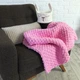 Плед Плюшевый Will Be Soft Вязаный Плетенка 200 х 220 см Розовый - изображение 1