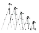 Раскладной, портативный штатив-трипод для телефона и камеры Tripod 3120, серый - изображение 5