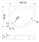 Душевой поддон NEW TRENDY NEW MAXIMA 120x85x17 правый (B-0285/P) - изображение 2